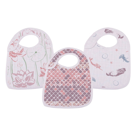 Under The Sea Bamboo Muslin Snap Bibs 3PK-1