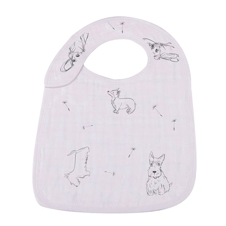 Dandelions Bamboo Muslin Snap Bibs 3PK-2