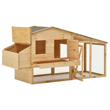 vidaXL Chicken Cage Solid Pine Wood 70.1"x26.4"x36.2" vidaXL