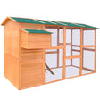 vidaXL Chicken Coop Wood 116"x64.2"x67" vidaXL