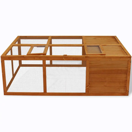 vidaXL Outdoor Foldable Wooden Animal Cage vidaXL