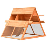 vidaXL Rabbit Hutch Solid Pine & Fir Wood 59.8"x50.4"x42.5" vidaXL