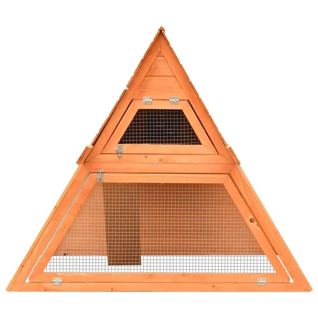 vidaXL Rabbit Hutch Solid Pine & Fir Wood 59.8"x50.4"x42.5" vidaXL