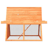 vidaXL Rabbit Hutch Solid Pine & Fir Wood 59.8"x50.4"x42.5" vidaXL