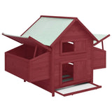 vidaXL Solid Firwood Chicken Coop Wooden Small Animal Cage Hutch Multi Colors vidaXL