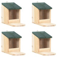 vidaXL Squirrel Houses 4 pcs Firwood vidaXL