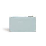 Light Blue Coin & Card Holder | Vegan Leather-0